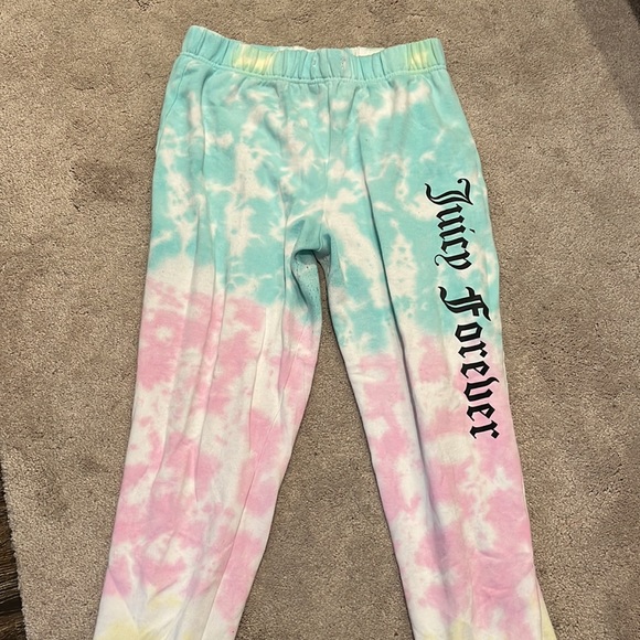 Y2k Juicy Couture Tie-Dye Sweatpants, Size M - Picture 3 of 9